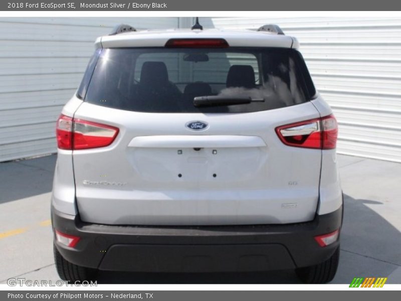 Moondust Silver / Ebony Black 2018 Ford EcoSport SE