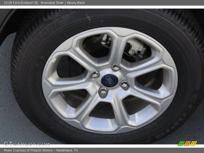 Moondust Silver / Ebony Black 2018 Ford EcoSport SE