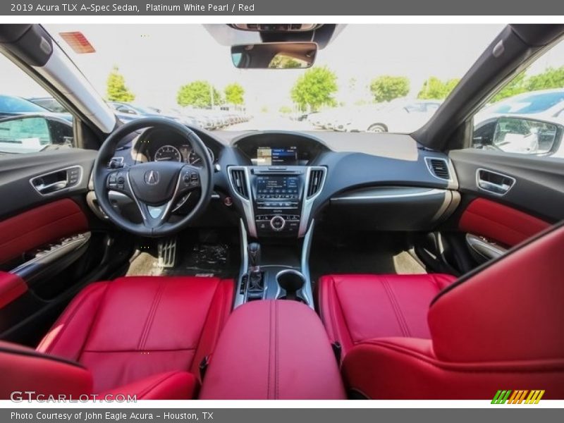  2019 TLX A-Spec Sedan Red Interior