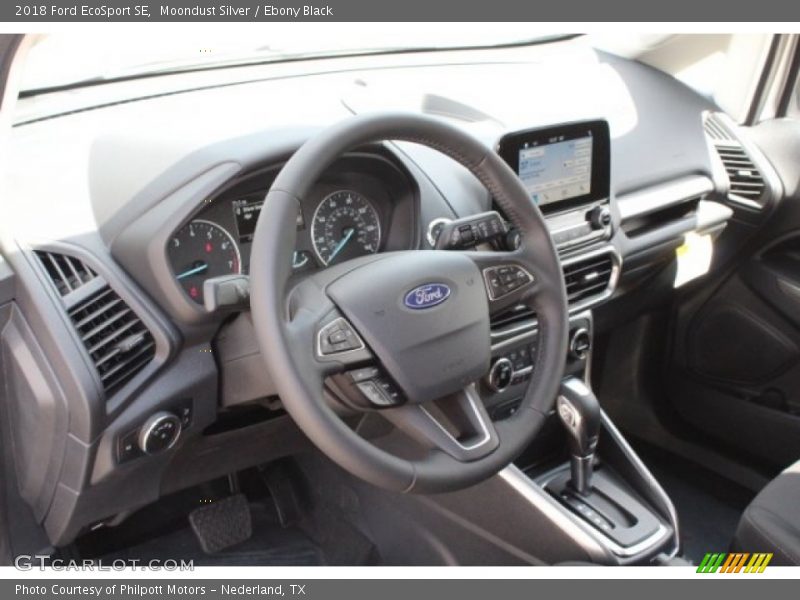 Moondust Silver / Ebony Black 2018 Ford EcoSport SE