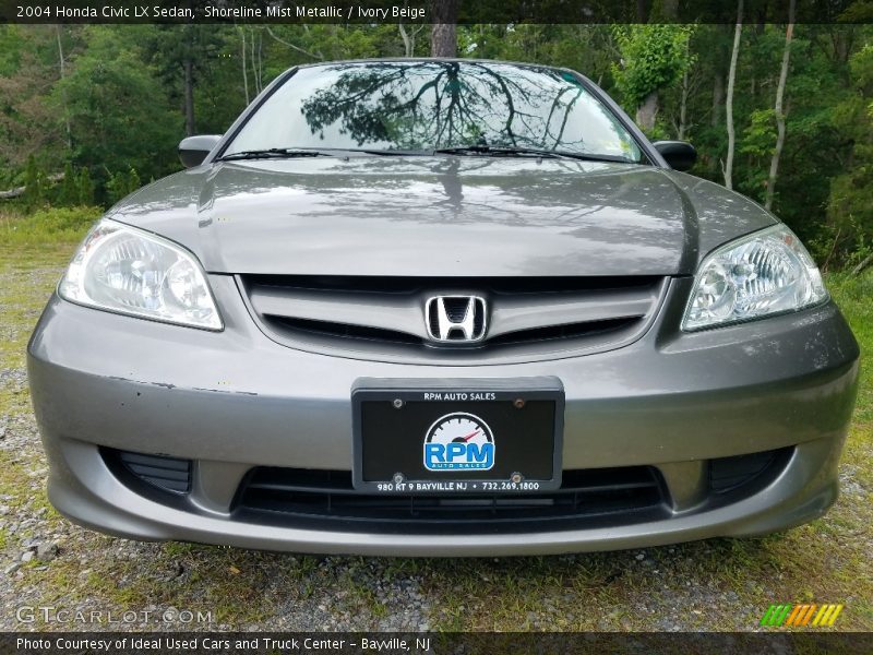 Shoreline Mist Metallic / Ivory Beige 2004 Honda Civic LX Sedan