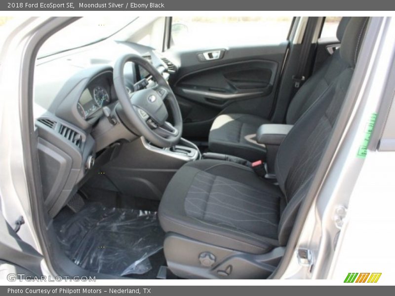 Moondust Silver / Ebony Black 2018 Ford EcoSport SE
