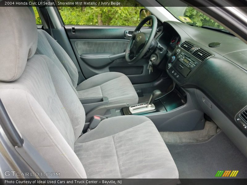 Shoreline Mist Metallic / Ivory Beige 2004 Honda Civic LX Sedan