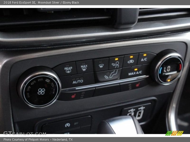 Moondust Silver / Ebony Black 2018 Ford EcoSport SE