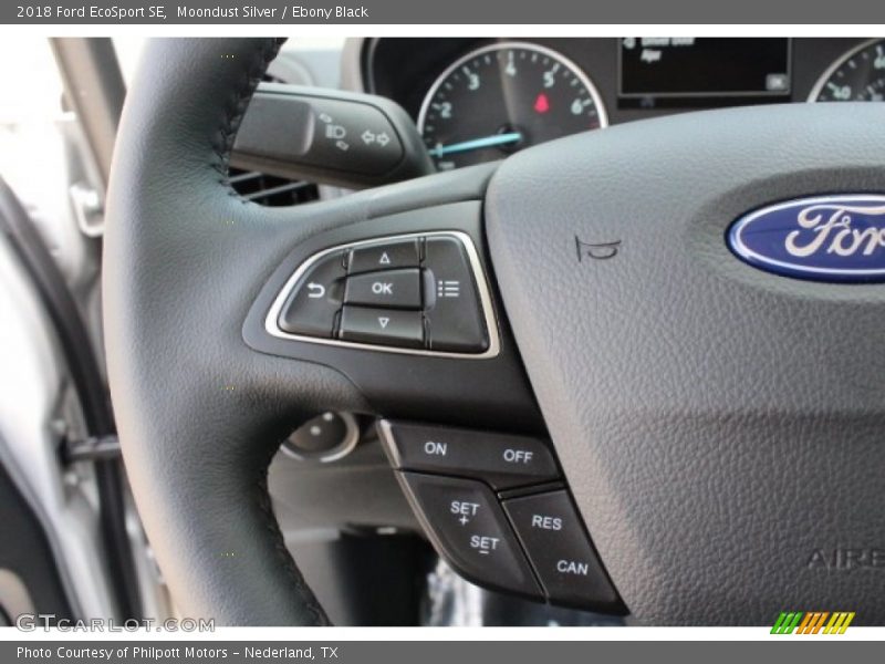 Moondust Silver / Ebony Black 2018 Ford EcoSport SE