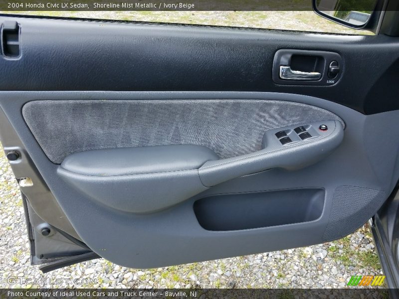 Shoreline Mist Metallic / Ivory Beige 2004 Honda Civic LX Sedan