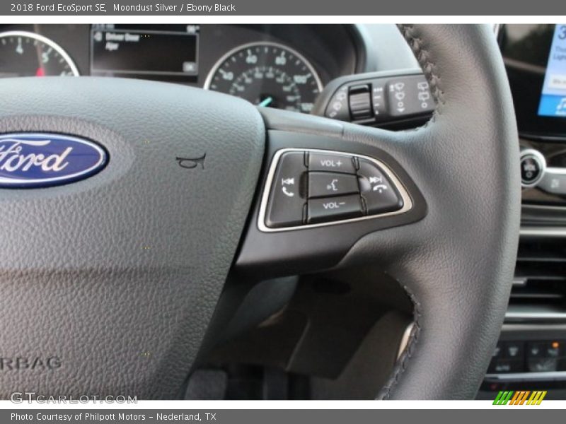 Moondust Silver / Ebony Black 2018 Ford EcoSport SE
