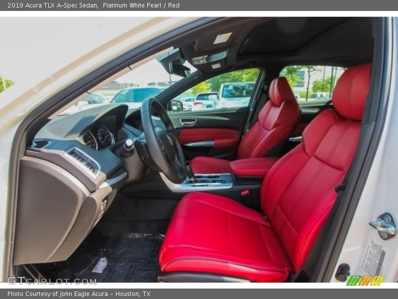 Front Seat of 2019 TLX A-Spec Sedan