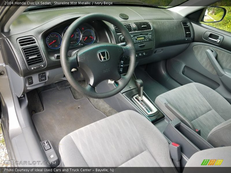 Shoreline Mist Metallic / Ivory Beige 2004 Honda Civic LX Sedan