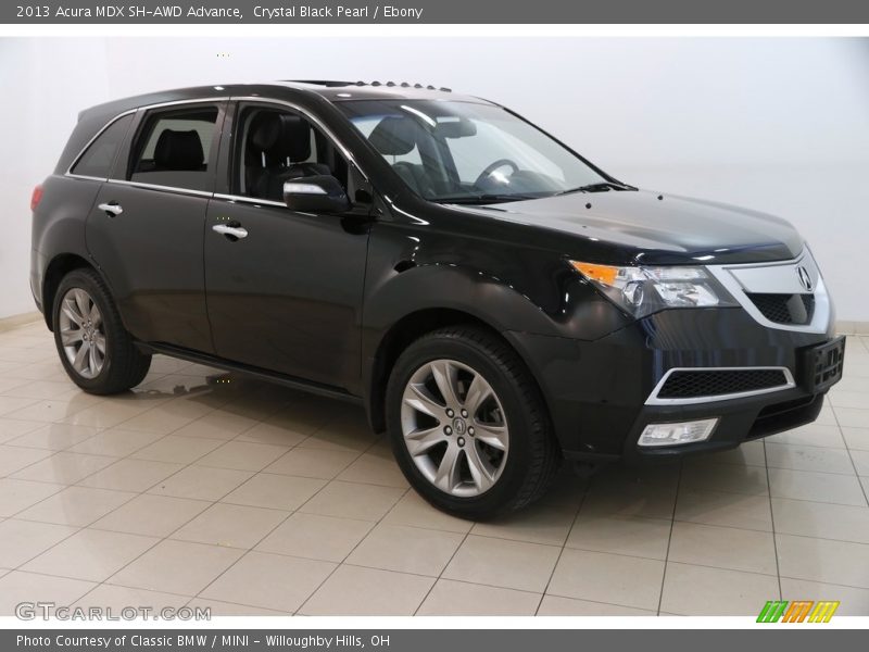 Crystal Black Pearl / Ebony 2013 Acura MDX SH-AWD Advance