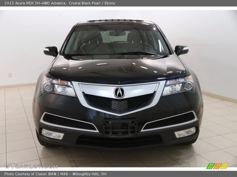 Crystal Black Pearl / Ebony 2013 Acura MDX SH-AWD Advance