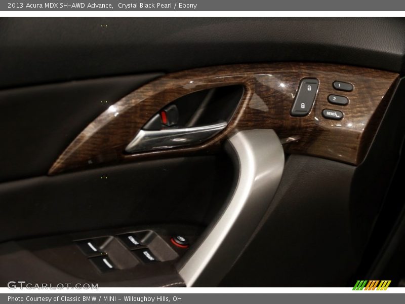 Crystal Black Pearl / Ebony 2013 Acura MDX SH-AWD Advance