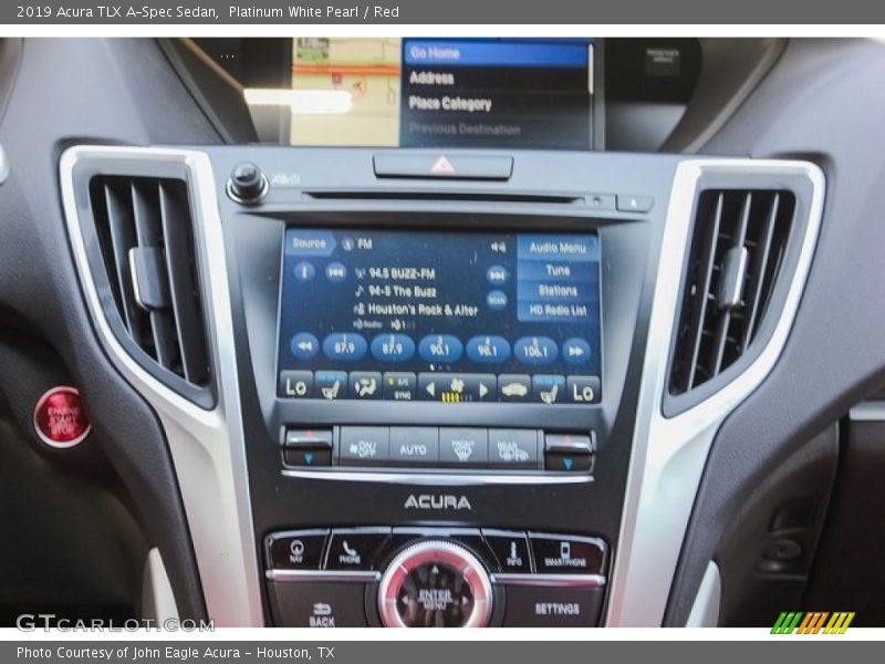 Controls of 2019 TLX A-Spec Sedan