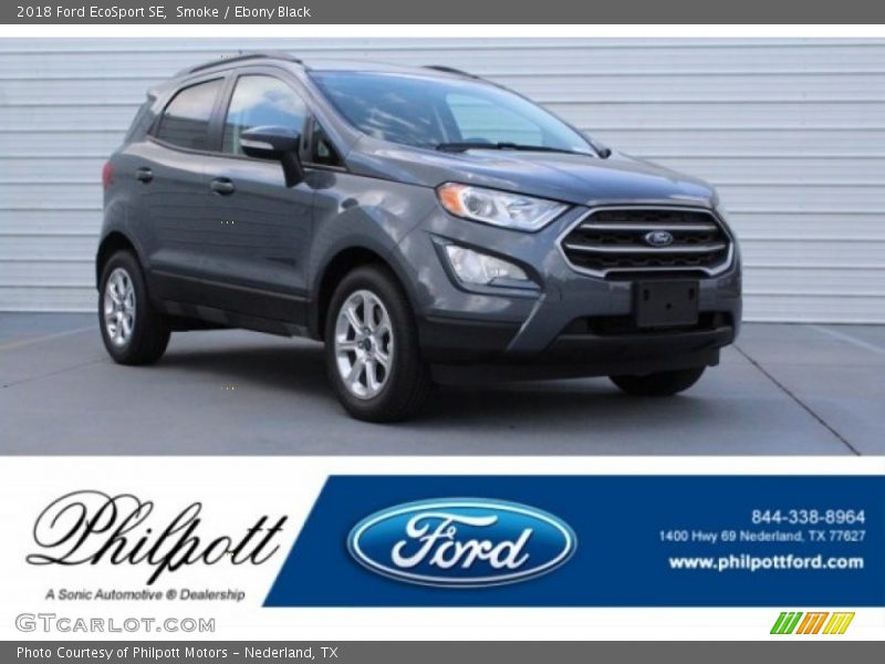Smoke / Ebony Black 2018 Ford EcoSport SE