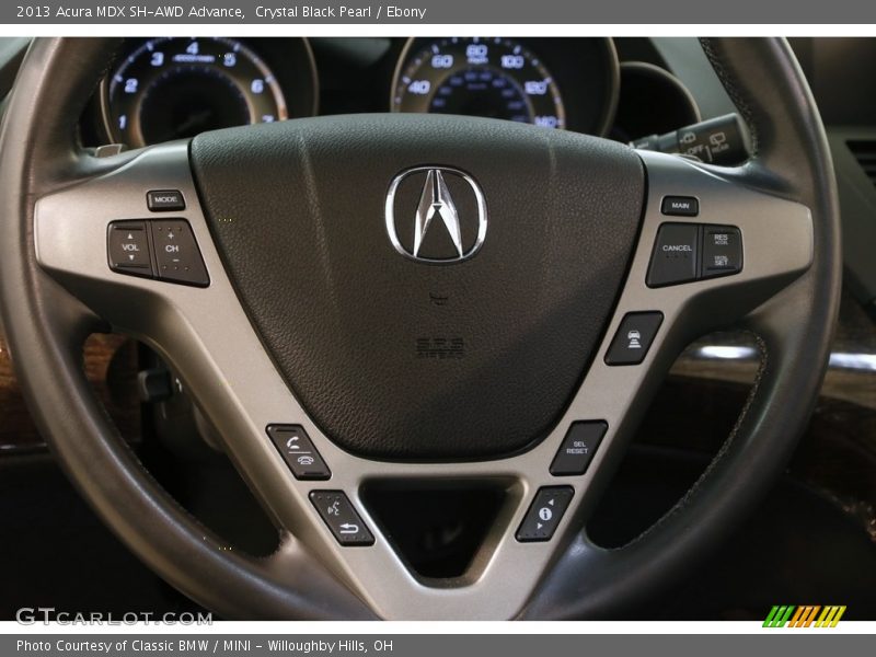 Crystal Black Pearl / Ebony 2013 Acura MDX SH-AWD Advance