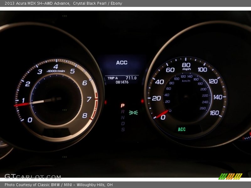 Crystal Black Pearl / Ebony 2013 Acura MDX SH-AWD Advance
