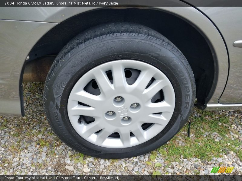 Shoreline Mist Metallic / Ivory Beige 2004 Honda Civic LX Sedan