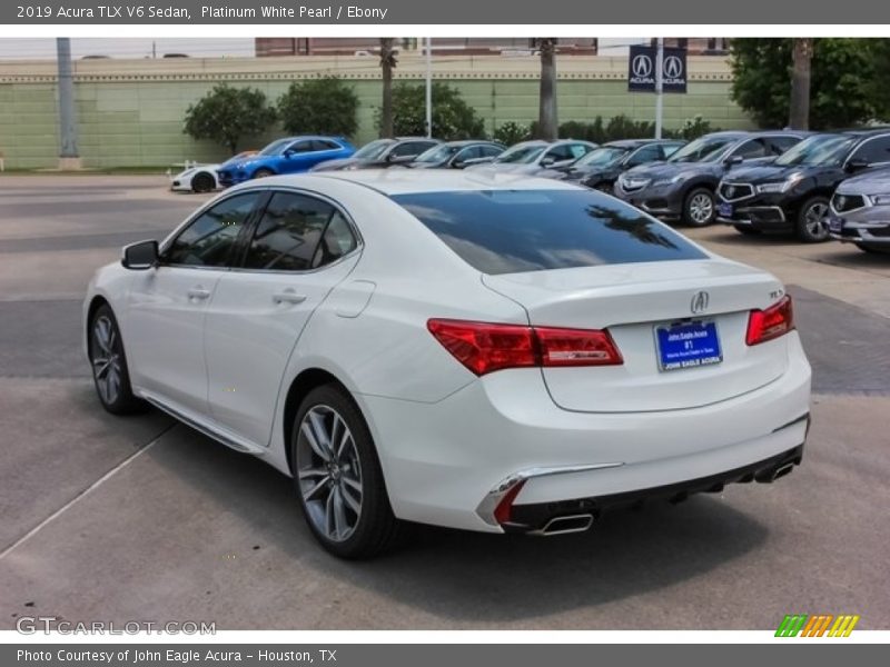 Platinum White Pearl / Ebony 2019 Acura TLX V6 Sedan