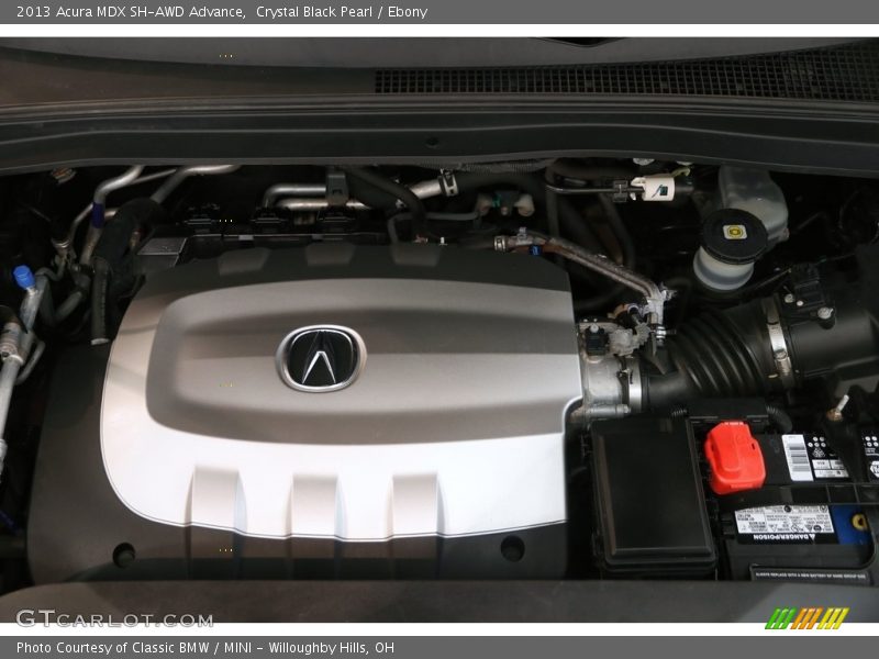 Crystal Black Pearl / Ebony 2013 Acura MDX SH-AWD Advance