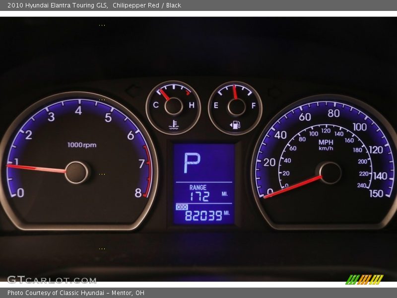 Chilipepper Red / Black 2010 Hyundai Elantra Touring GLS