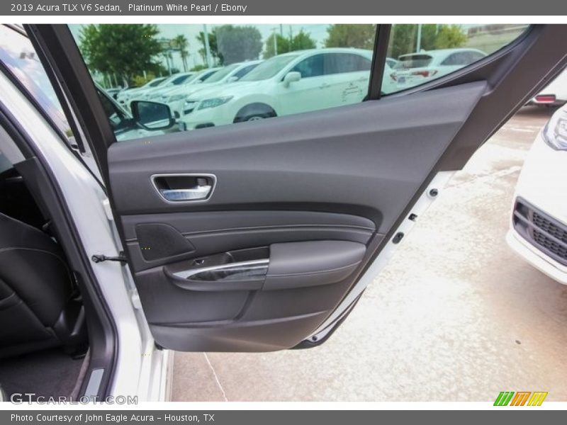 Platinum White Pearl / Ebony 2019 Acura TLX V6 Sedan