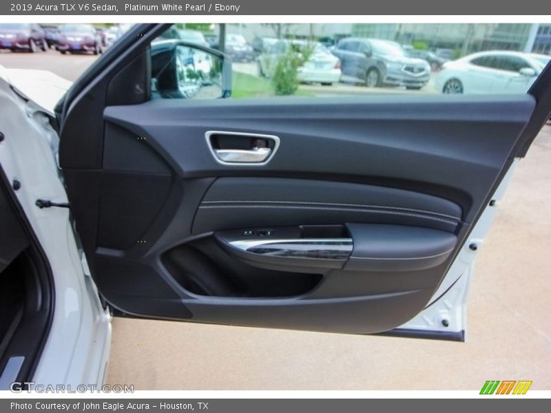 Platinum White Pearl / Ebony 2019 Acura TLX V6 Sedan