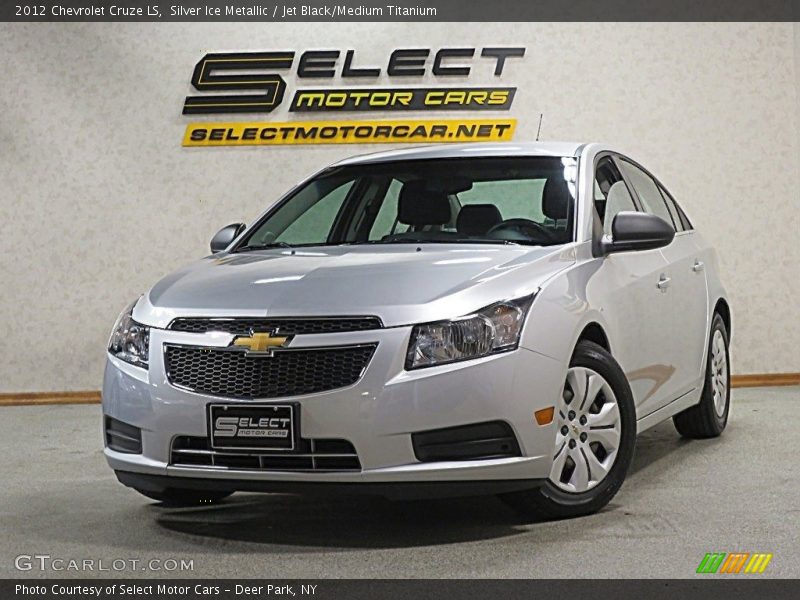 Silver Ice Metallic / Jet Black/Medium Titanium 2012 Chevrolet Cruze LS