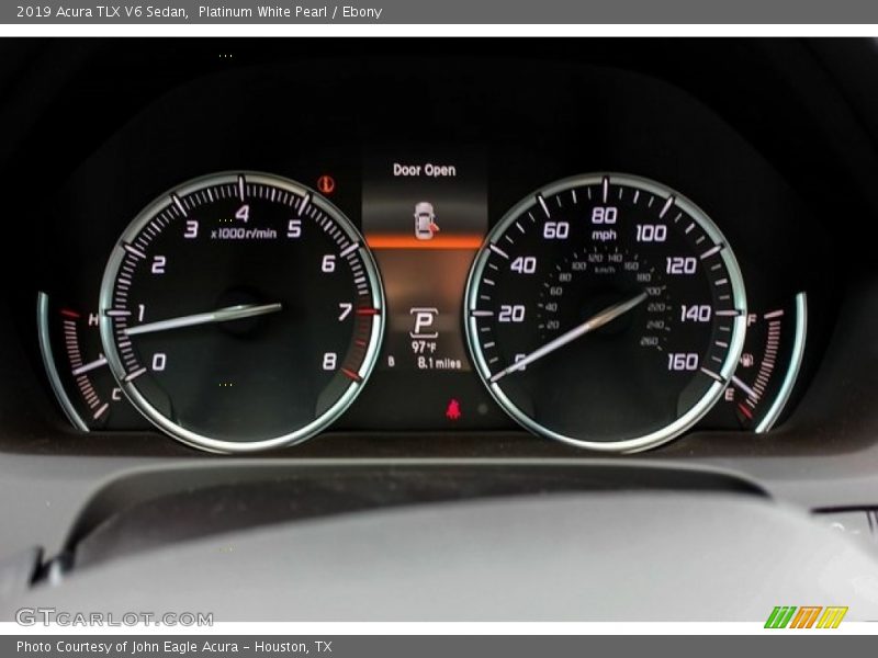 Platinum White Pearl / Ebony 2019 Acura TLX V6 Sedan
