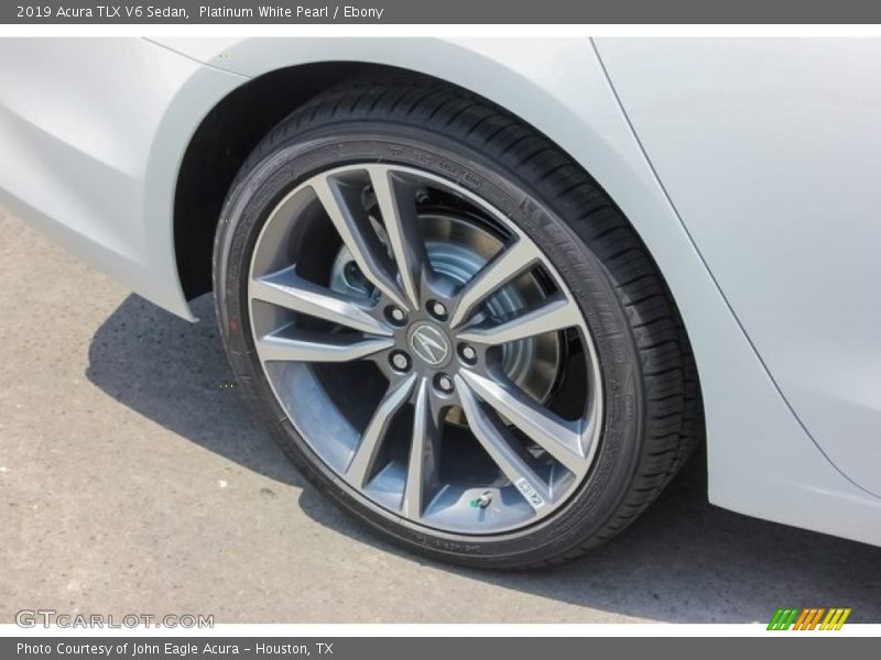 Platinum White Pearl / Ebony 2019 Acura TLX V6 Sedan