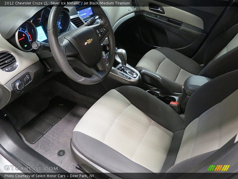 Silver Ice Metallic / Jet Black/Medium Titanium 2012 Chevrolet Cruze LS