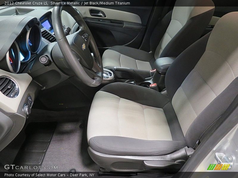 Silver Ice Metallic / Jet Black/Medium Titanium 2012 Chevrolet Cruze LS