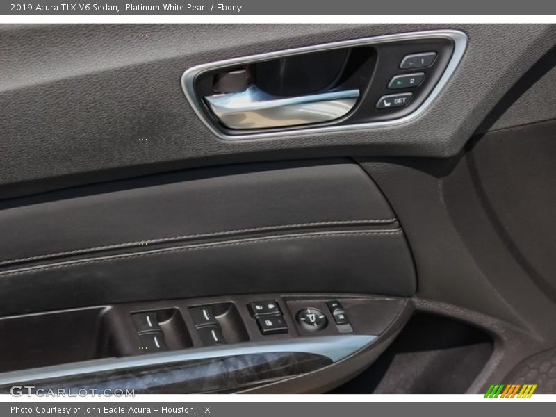 Platinum White Pearl / Ebony 2019 Acura TLX V6 Sedan