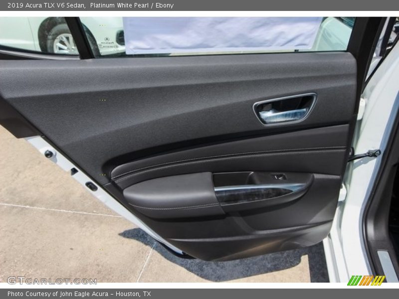 Platinum White Pearl / Ebony 2019 Acura TLX V6 Sedan