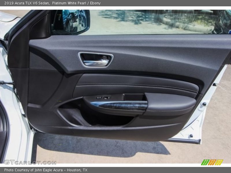 Platinum White Pearl / Ebony 2019 Acura TLX V6 Sedan