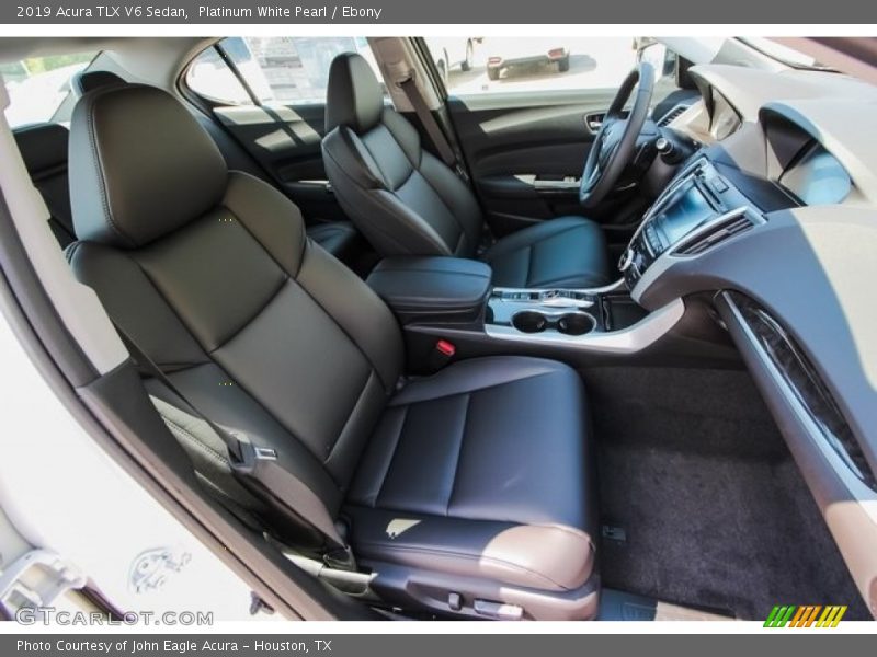 Platinum White Pearl / Ebony 2019 Acura TLX V6 Sedan