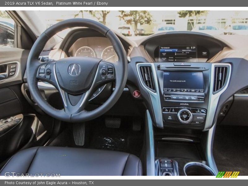 Platinum White Pearl / Ebony 2019 Acura TLX V6 Sedan