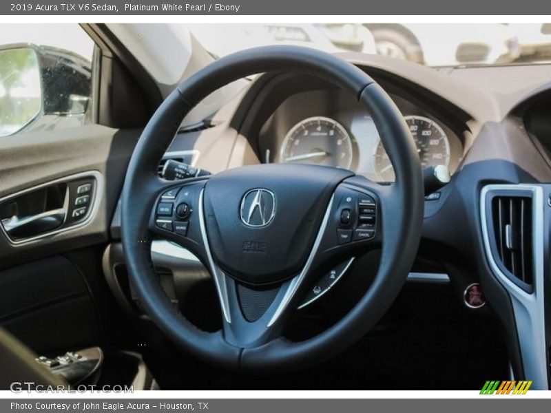 Platinum White Pearl / Ebony 2019 Acura TLX V6 Sedan