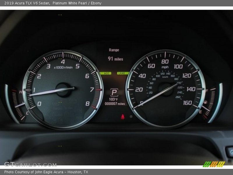 Platinum White Pearl / Ebony 2019 Acura TLX V6 Sedan