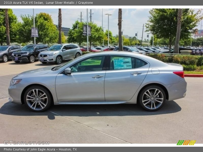 Lunar Silver Metallic / Graystone 2019 Acura TLX V6 Sedan