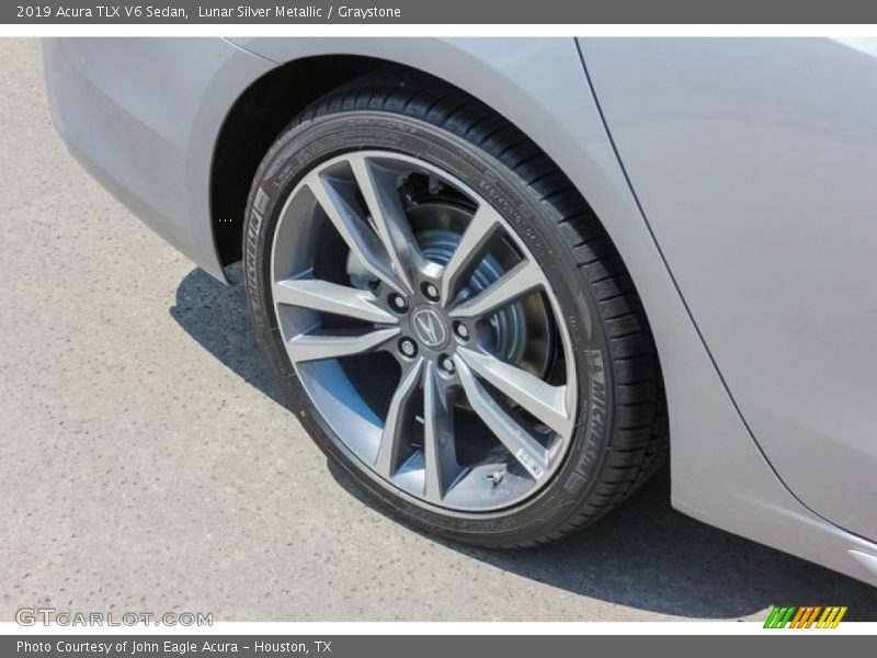 Lunar Silver Metallic / Graystone 2019 Acura TLX V6 Sedan