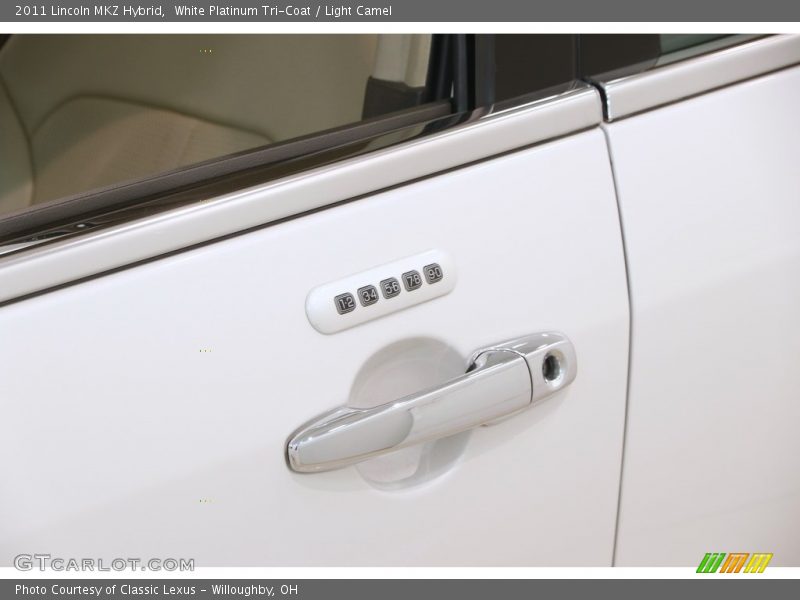 White Platinum Tri-Coat / Light Camel 2011 Lincoln MKZ Hybrid