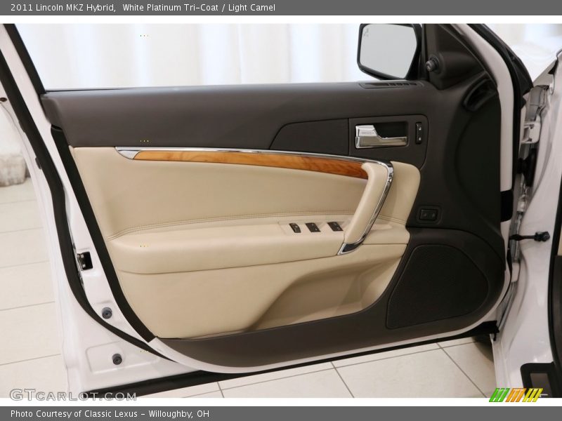 White Platinum Tri-Coat / Light Camel 2011 Lincoln MKZ Hybrid