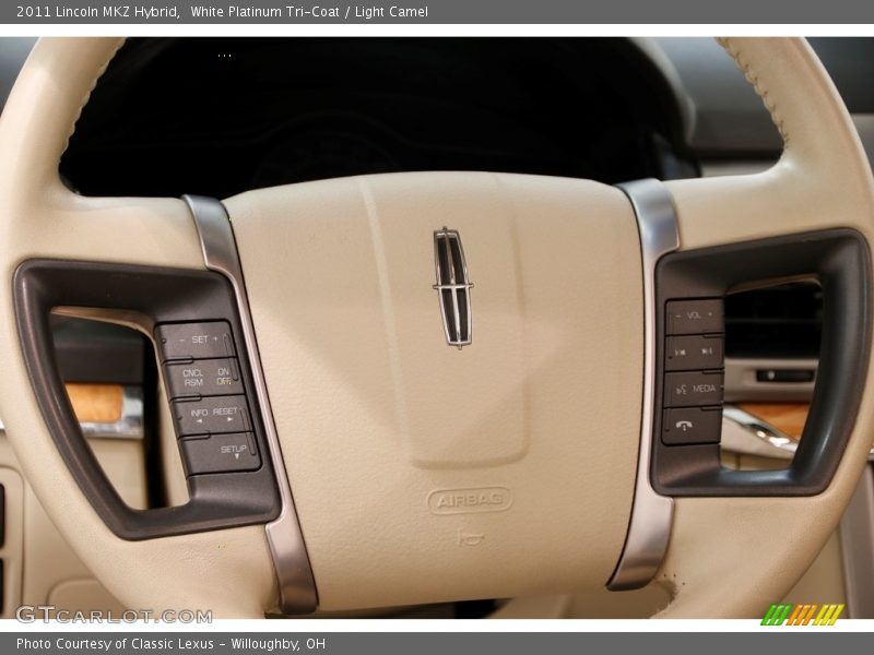 White Platinum Tri-Coat / Light Camel 2011 Lincoln MKZ Hybrid