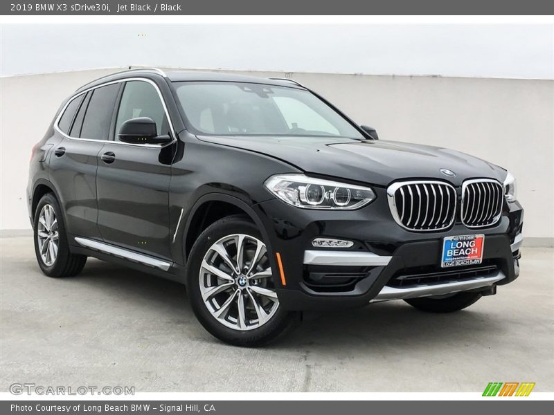 Jet Black / Black 2019 BMW X3 sDrive30i