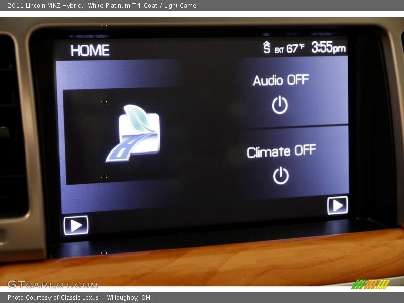 White Platinum Tri-Coat / Light Camel 2011 Lincoln MKZ Hybrid
