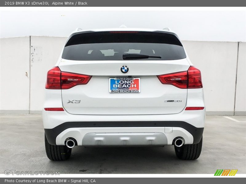 Alpine White / Black 2019 BMW X3 sDrive30i