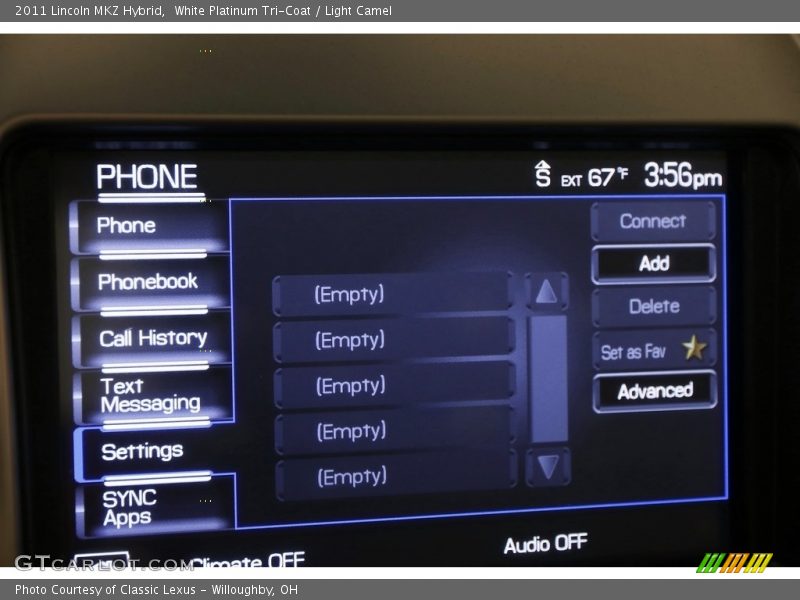 White Platinum Tri-Coat / Light Camel 2011 Lincoln MKZ Hybrid