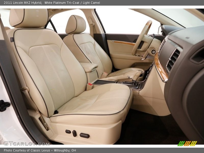 White Platinum Tri-Coat / Light Camel 2011 Lincoln MKZ Hybrid