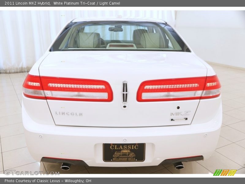 White Platinum Tri-Coat / Light Camel 2011 Lincoln MKZ Hybrid