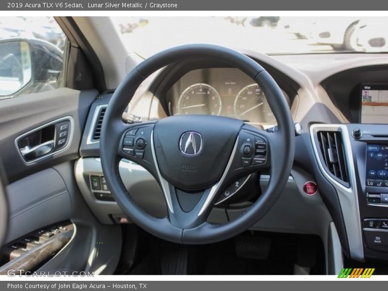 Lunar Silver Metallic / Graystone 2019 Acura TLX V6 Sedan